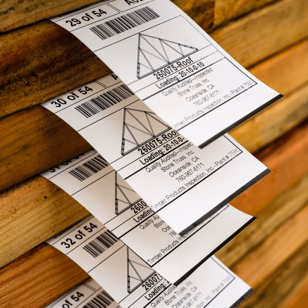 Truss systems fabricated and ready for shipment